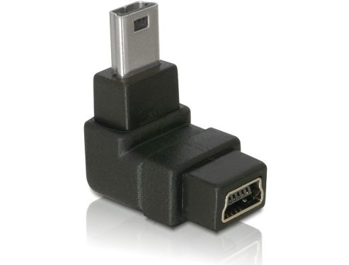 DeLock Adapter USB-B mini 5pin male/female 90°angled