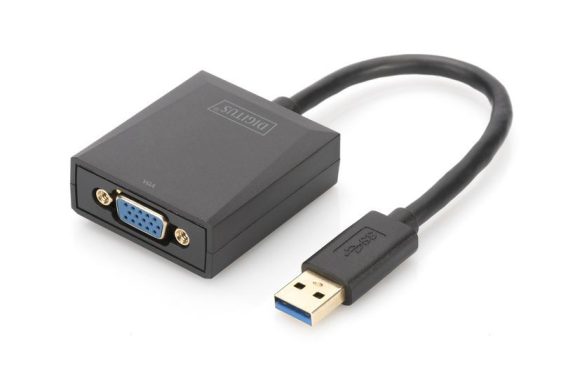 Digitus USB3.0 to VGA Adapter Black
