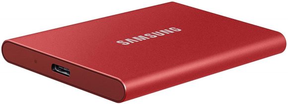 Samsung 500GB USB3.2/USB Type-C T7 Touch Red