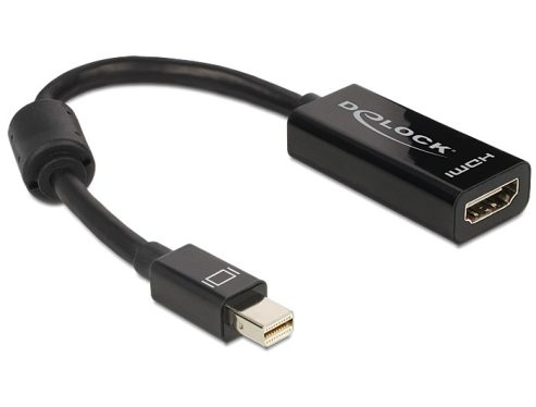 DeLock Adapter mini Displayport 1.1 male > HDMI female Passive Black