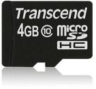 Transcend 4GB microSDHC Class 10 W/O + adapterrel