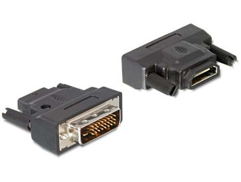 DeLock DVI-D (Dual Link) male > HDMI female with LED Adapter