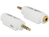   DeLock Adapter 3.5 mm 4pin Stereo jack male > 3.5 mm 4pin Stereo jack female