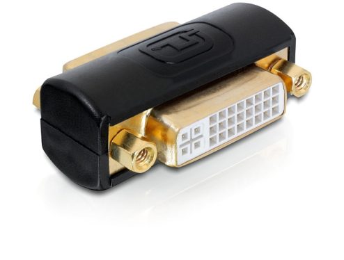 DeLock Adapter DVI (Dual Link) (24+5) female / female Black DeLock Adapter DVI (Dual Link) (24+5) female / female Black