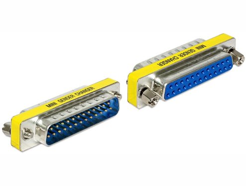 DeLock Adapter Sub-D 25 pin male > female port saver