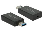   DeLock Converter USB 3.1 Gen 2 Type-A male > USB Type-C female Active Black