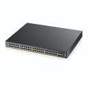   ZyXEL XGS2210-52 48port GbE LAN 4port 10GbE SFP+ L2+ menedzselhető switch