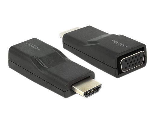 DeLock Adapter HDMI male > VGA female Black DeLock Adapter HDMI male > VGA female Black