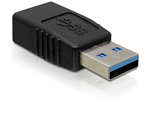 DeLock Adapter USB 3.0-A male / female Black DeLock Adapter USB 3.0-A male / female Black