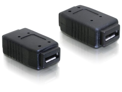 DeLock Adapter USB micro-A+B female to USB micro-A+B female Black DeLock Adapter USB micro-A+B female to USB micro-A+B female Black