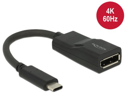 DeLock Adapter USB Type-C male > Displayport female (DP Alt Mode) 4K 60 Hz DeLock Adapter USB Type-C male > Displayport female (DP Alt Mode) 4K 60 Hz