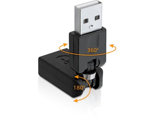 DeLock Rotation adapter USB 2.0-A male > female DeLock Rotation adapter USB 2.0-A male > female
