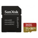   Sandisk 32GB microSDHC Extreme Class 10 UHS-I V30 A1 + adapterrel