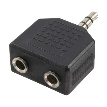 Logilink CA1002 3,5mm Stereo adapter Black