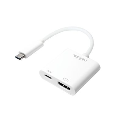 Logilink USB-C 3.1 to HDMI adapter with PD White Logilink USB-C 3.1 to HDMI adapter with PD White