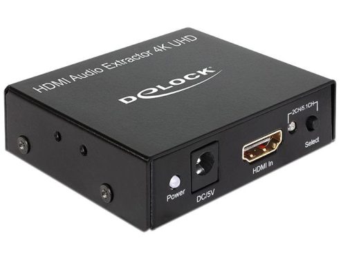 DeLock HDMI Audio Extractor 4K 30Hz Black