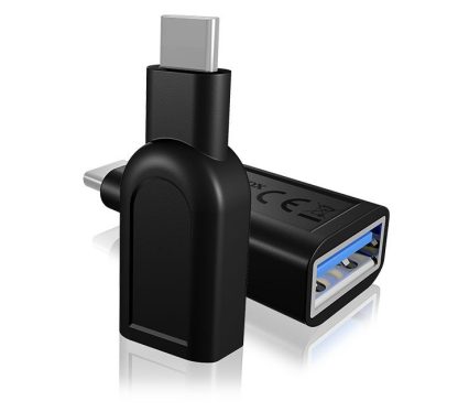 Raidsonic IcyBox IB-CB003 USB3.0 Type-C plug to USB3.0 Type-A adapter Black