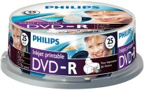   Philips DVD-R 4,7Gb 16x Hengeres nyomtatható 25db/csomag (25-ös címke)