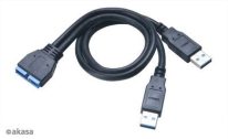 Akasa USB 3.0 external adaptor cable Black