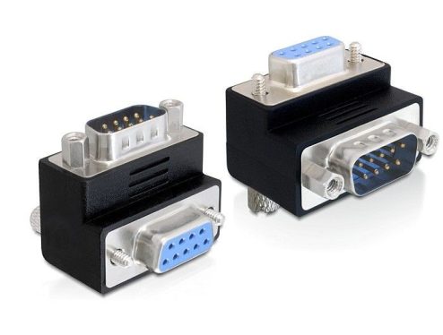DeLock Adapter Sub-D 9 pin male > female 270° angled