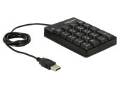 DeLock USB Key Pad 19 keys Black