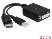   DeLock DisplayPort 1.1 male > DVI-D (Single Link) Active adapter Black