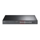   TP-Link TL-SL1218MP 16-Port 10/100Mbps + 2-Port Gigabit Unmanaged PoE Switch