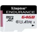   Kingston 64GB microSDXC High Endurance Class10 A1 UHS-I adapter nélkül