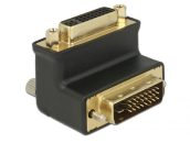   DeLock DVI-D (Dual Link) (24+1) male > DVI-D (Dual Link) (24+5) female port 90° angled