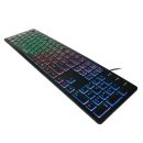 Logilink Illuminated keyboard Black DE