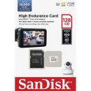   Sandisk 128GB microSDXC High Endurance Class 10 CL10 U3 V30 + adapterrel