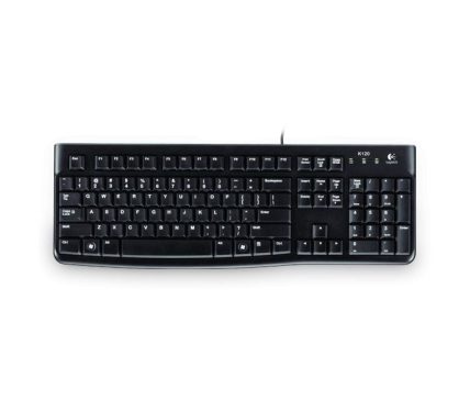 Logitech K120 USB billentyűzet Black DE OEM