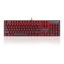   Redragon Mitra Red Backlight Mechanical Keyboard Brown Switches Black HU