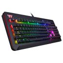   Thermaltake TT eSports Level 20 RGB Titanium Blue Switch Gaming Keyboard Black US