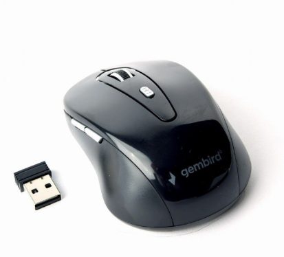 Gembird MUSW-6B-01 wireless optical mouse Black Gembird MUSW-6B-01 wireless optical mouse Black