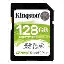   Kingston 128GB SDXC Canvas Select Plus Class 10 100R C10 UHS-I U3 V30