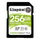   Kingston 256GB SDXC Canvas Select Plus Class 10 100R C10 UHS-I U3 V30