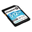   Kingston 512GB SDXC Canvas Go! Plus Class 10 170R C10 UHS-I U3 V30