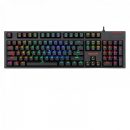   Redragon Amsa-Pro Mechanical Gaming RGB Wired Keyboard with Ultra-Fast V-Optical Blue Switches Black HU