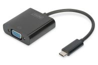 Digitus USB Type-C to VGA Adapter, Full HD 1080p Black