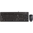   A4-Tech KM-72620D vezetékes billentyűzet + egér USB Black US