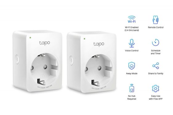 TP-Link Tapo P100 Mini Smart Wi-Fi Socket (2-pack)