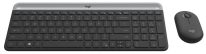   Logitech MK470 Slim Wireless Keyboard and Mouse Combo Black/Silver DE