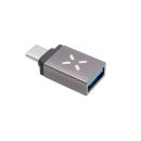FIXED Aluminum Pirosuction Link USB-A to USB-C Szürke