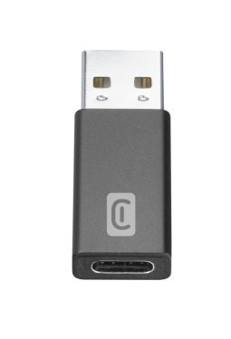 Cellularline USB to USB-C adapter for charging and data transfer, black