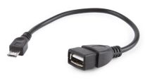 Gembird USB OTG AF to Micro BM Cable 0,15m Black