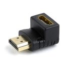   Gembird A-HDMI90-FML HDMI right angle adapter 90° downwards Blalck