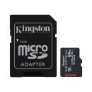   Kingston 64GB microSDXC Class 10 CL10 U3 V30 A1 Industrial + adapterrel