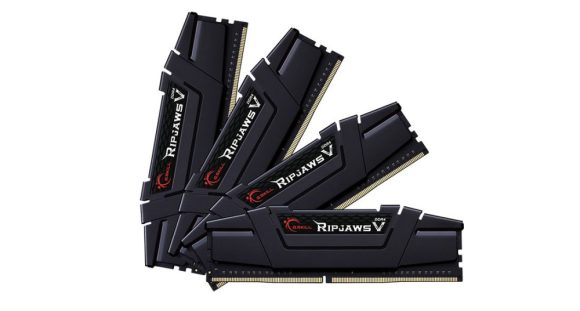 G.SKILL 32GB DDR4 3600MHz Kit(4x8GB) Ripjaws V Black