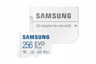   Samsung 256GB microSDXC EVO Plus Class10 U3 A2 V30 + adapterrel